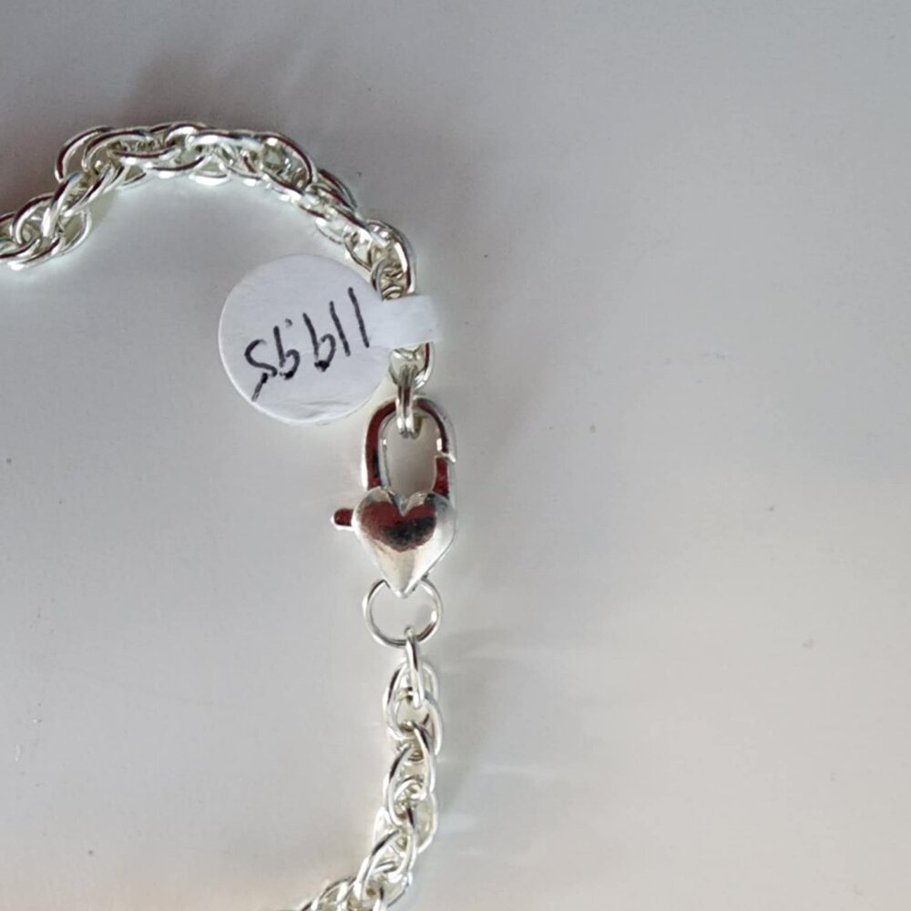 NWT Dark Blue Goldstone & Sterling Silver Necklace - Picture 3 of 7